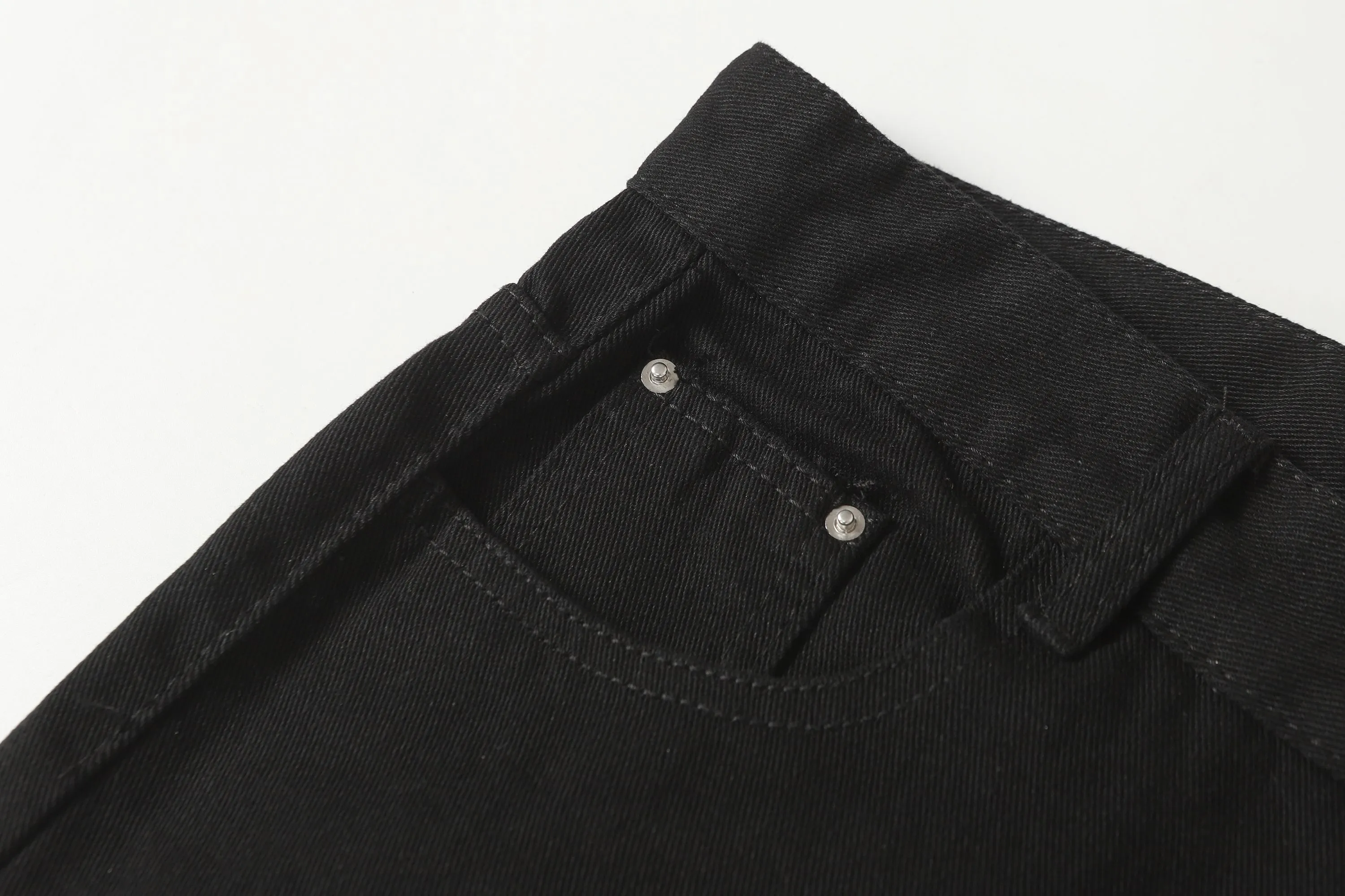 P270 Chrome Hearts/Chrome Hearts 25ss classic colored leather cross washed color cloth denim trousers for men and women Color: Picture color Size: 28-36